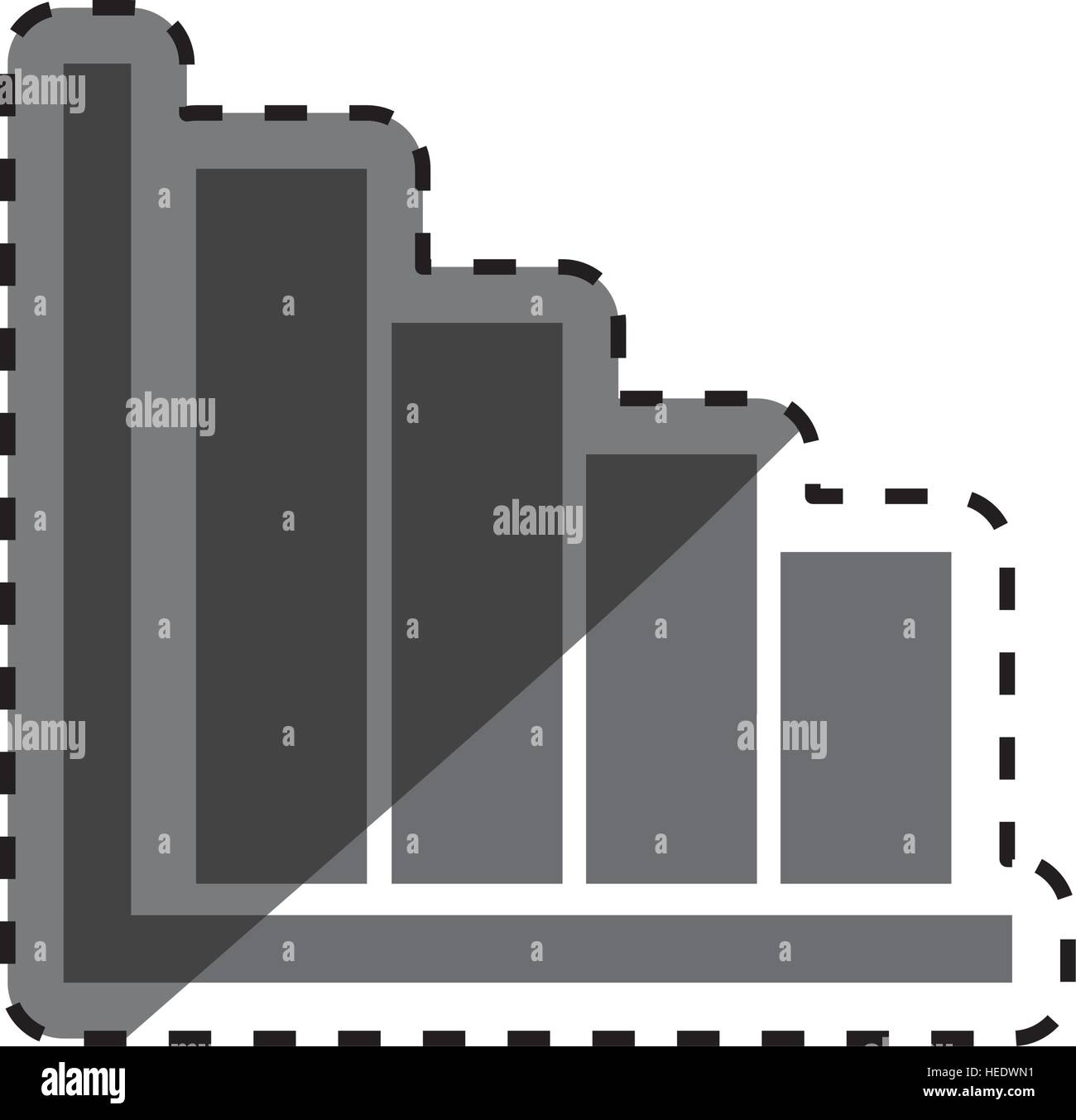 Statistics bars data icon vector illustration graphic design Stock ...