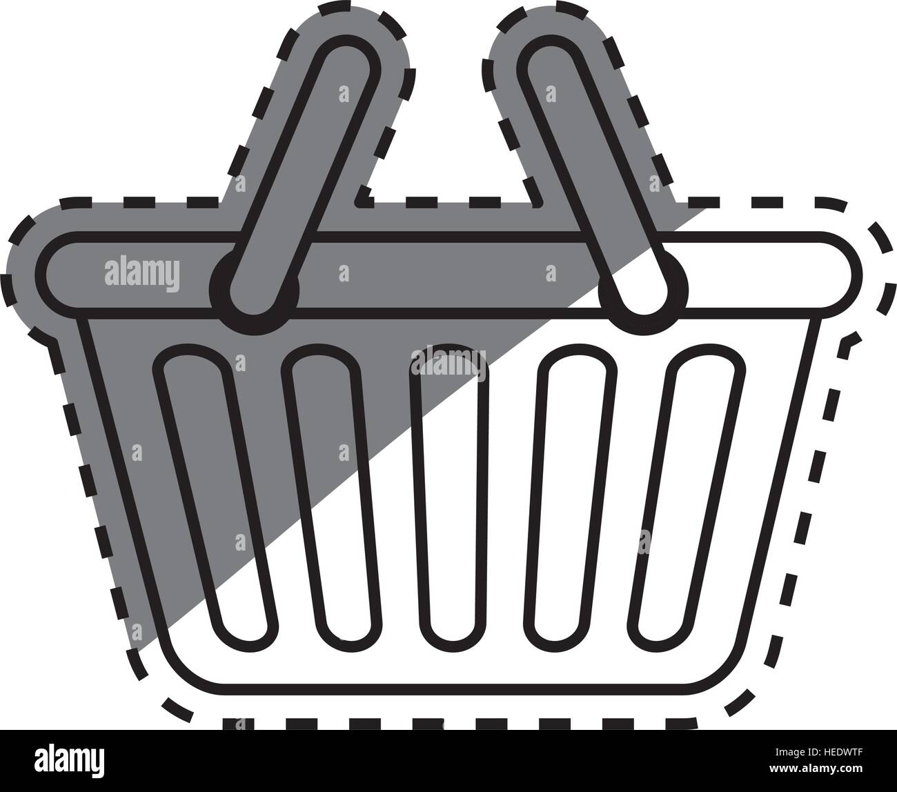 Isolated basket shopping icon vector illustration graphic design Stock ...