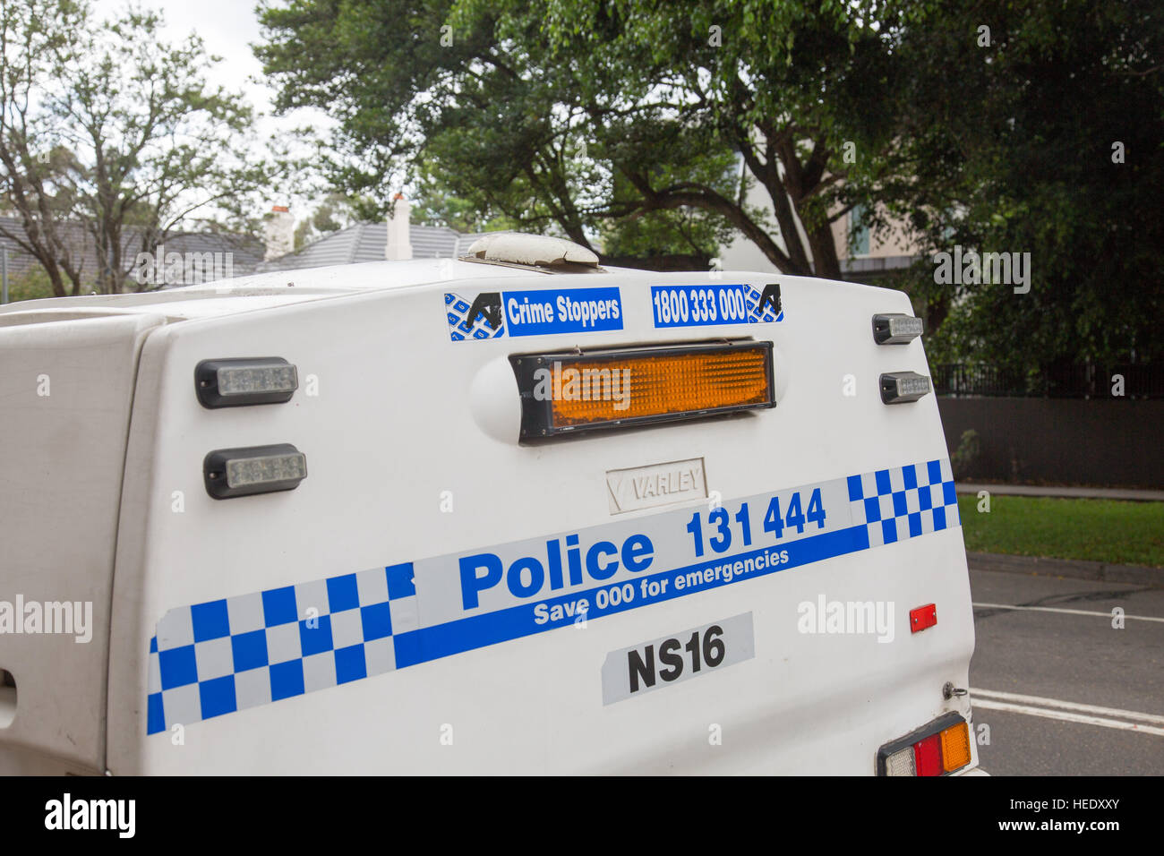 New South Wales police vehicle transport in Sydney,NSW, Australia Stock Photo