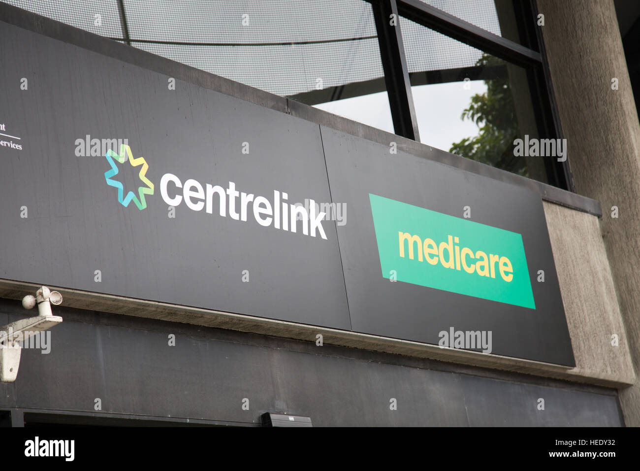 Australian Government welfare Centrelink and Medicare for health rebates, office in Sydney,Australia Stock Photo