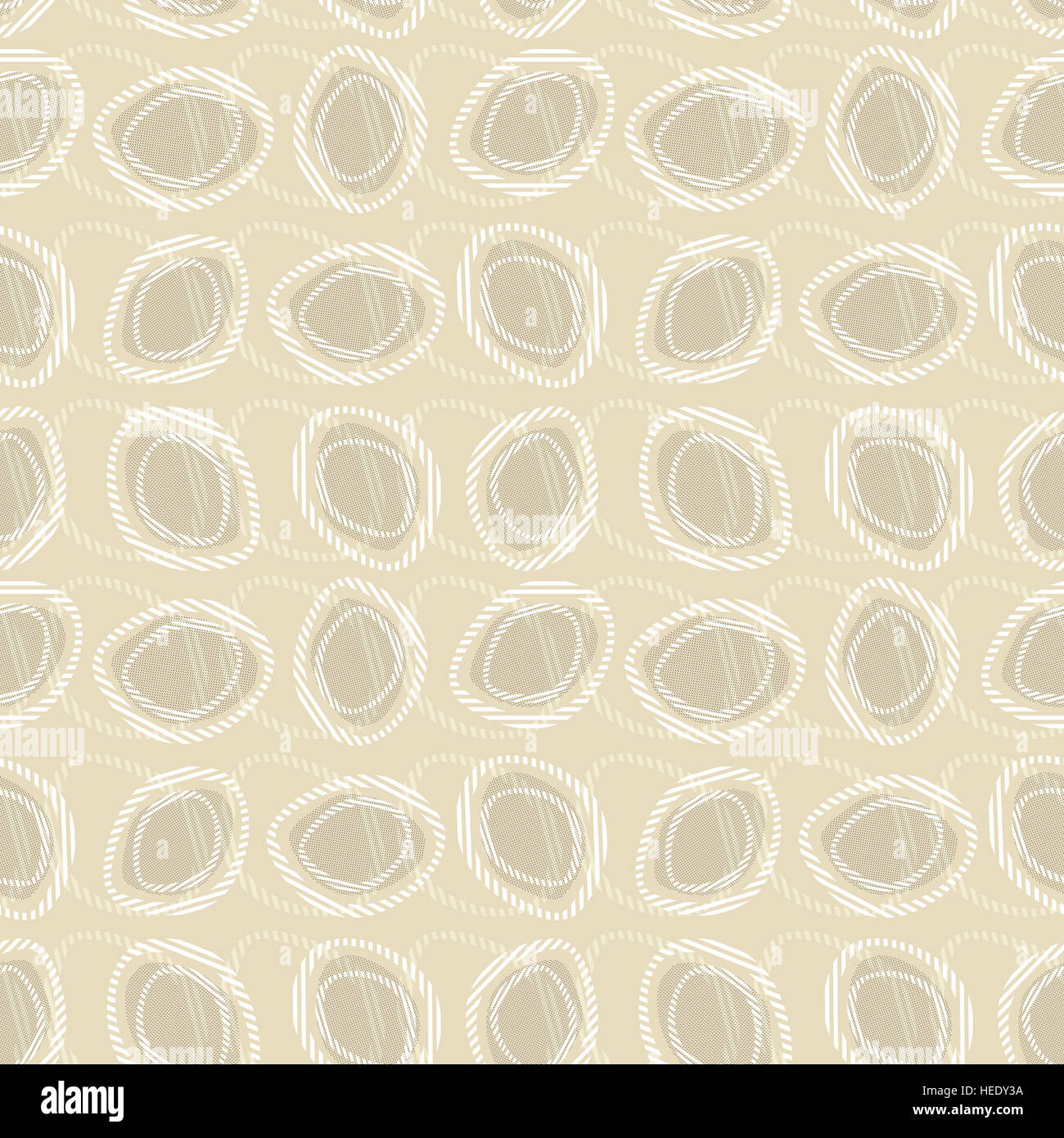 Vector seamless pattern. Abstract background made of stylish ovals ...