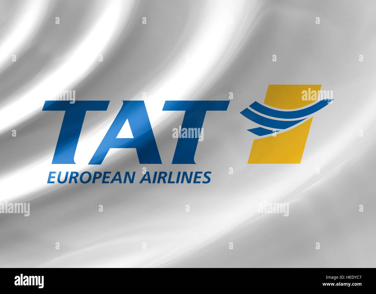 TAT Airlines logo icon flag Stock Photo