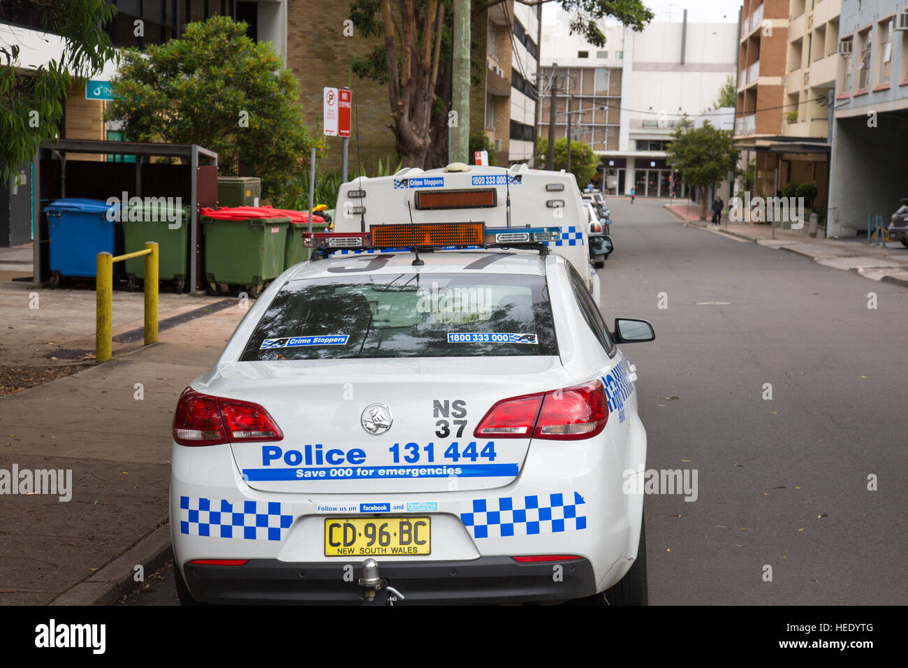New South Wales police vehicle transport in Sydney,Australia Stock Photo
