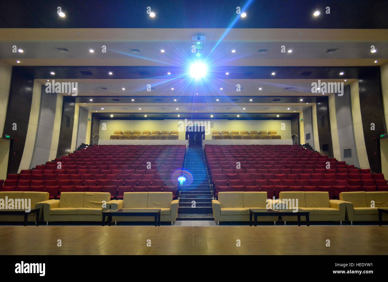Empty red theater seats in hi-res stock photography and images - Alamy