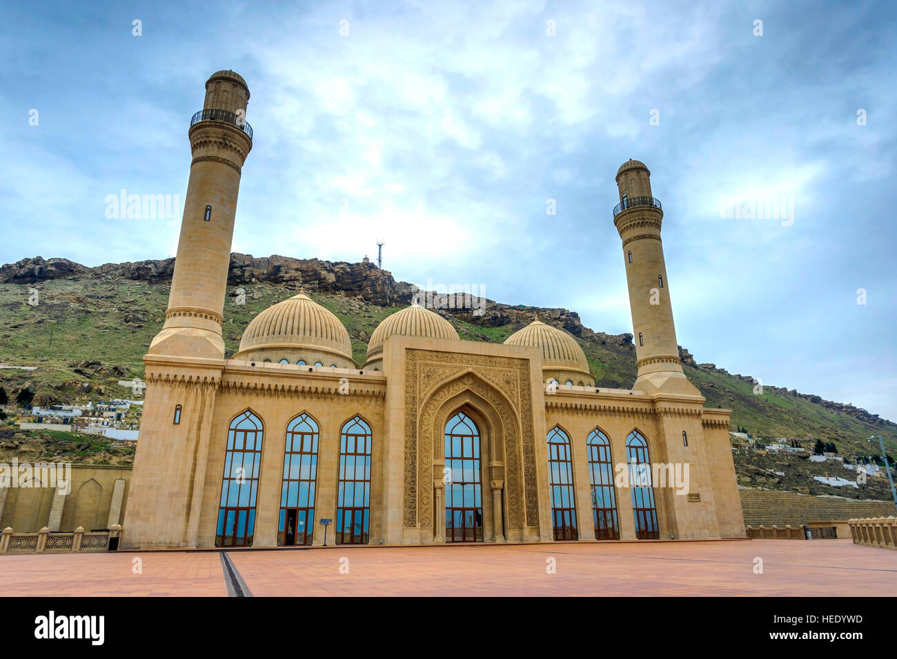 View to Bibi Heybat mosque, Baku, Azerbaijan Stock Photo