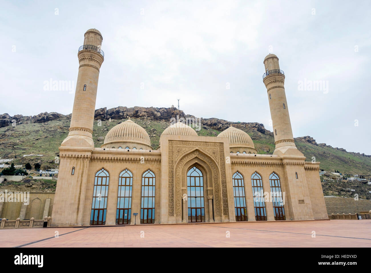View to Bibi Heybat mosque, Baku, Azerbaijan Stock Photo