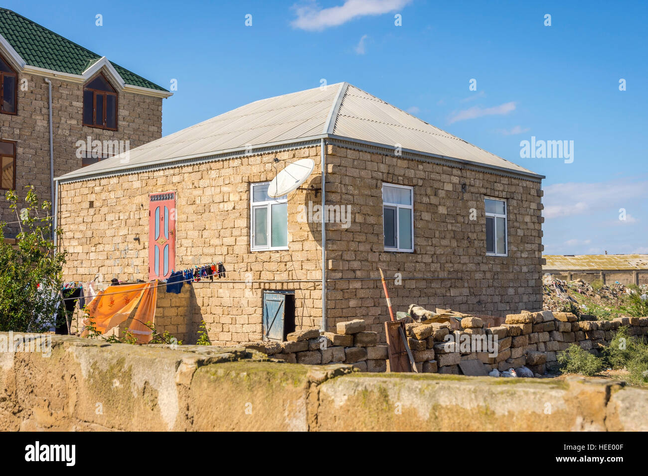 Residential house in suburbs of baku hires stock photography and