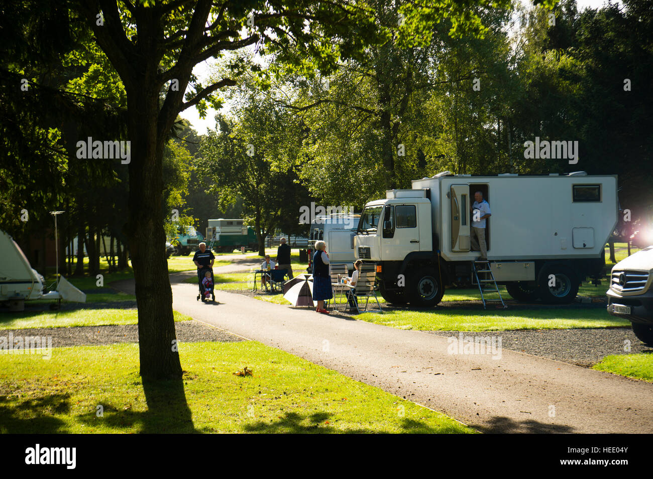 Autumn weekend getaway Early sunday morning at the Blackmore camping