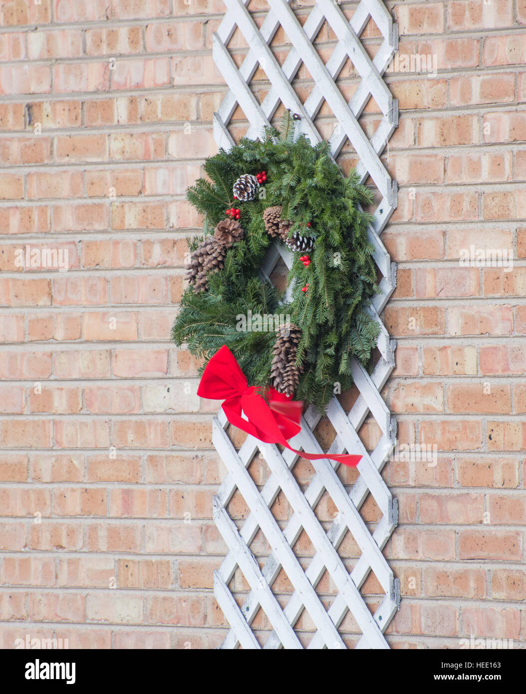 Outside Christmas decoration Stock Photo