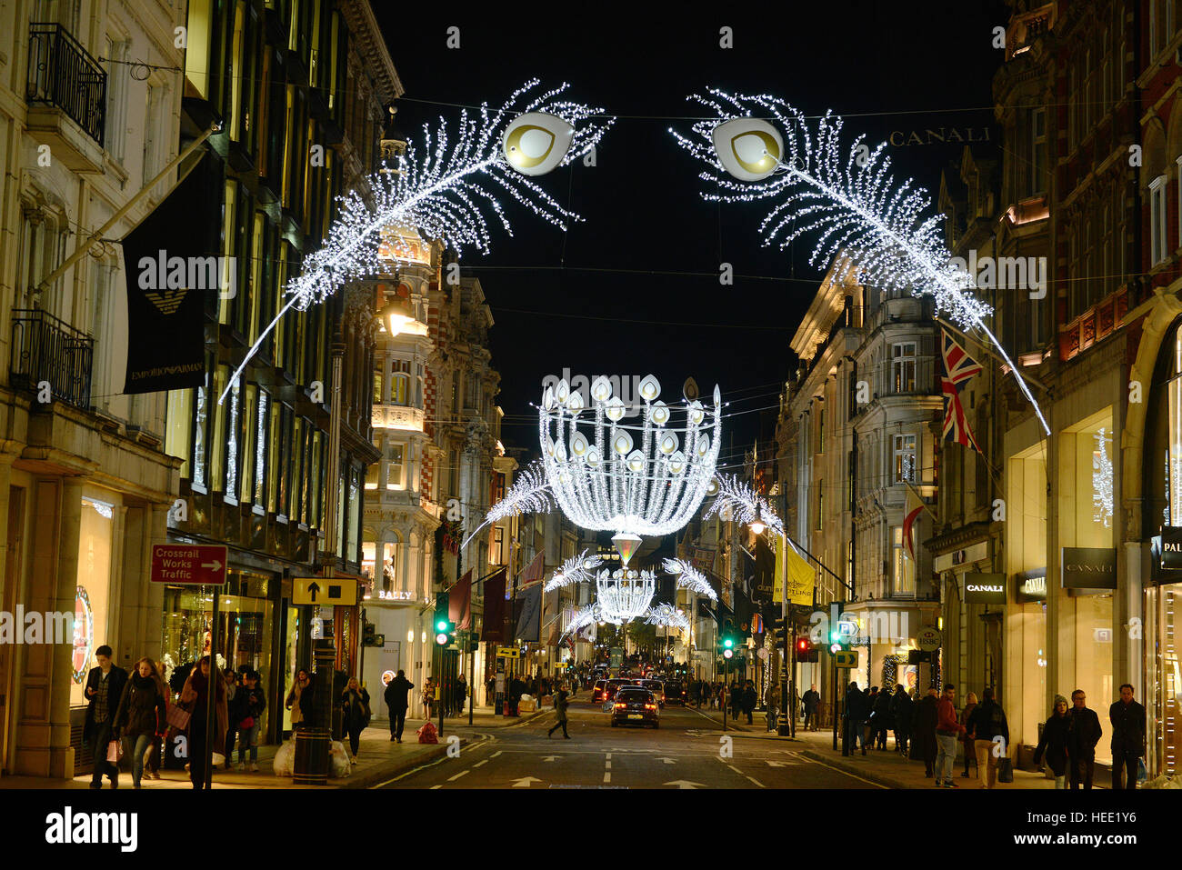 Christmas lights in London Featuring Atmosphere Where London, United