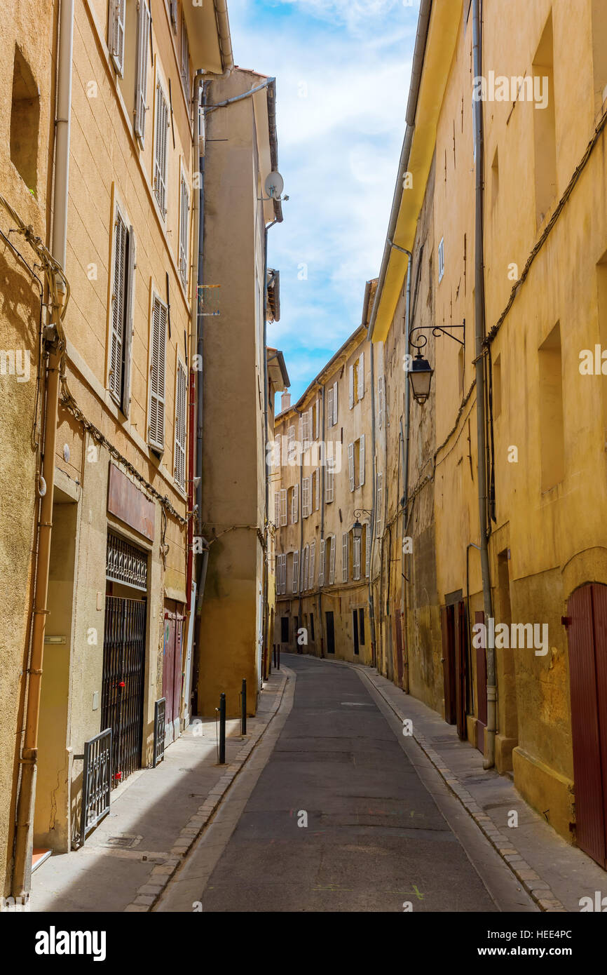 picture of a picturesque alley in AixenProvence, France Stock Photo Alamy