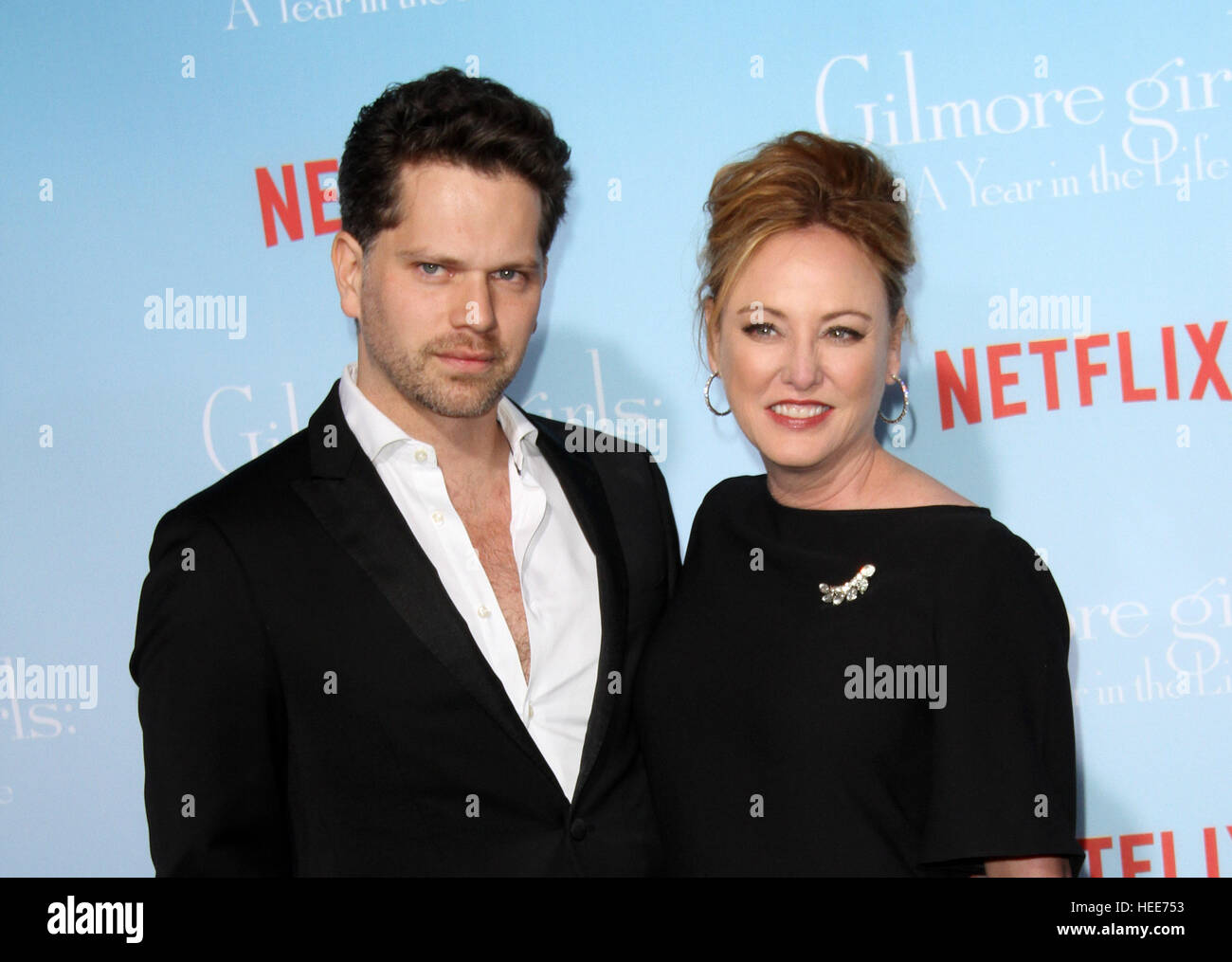 Netflix’s Gilmore Girls: A Year in the Life Premiere Event held at the Fox Bruin Theater  Featuring: Nick Holmes, Virginia Madsen Where: Los Angeles, California, United States When: 18 Nov 2016 Stock Photo