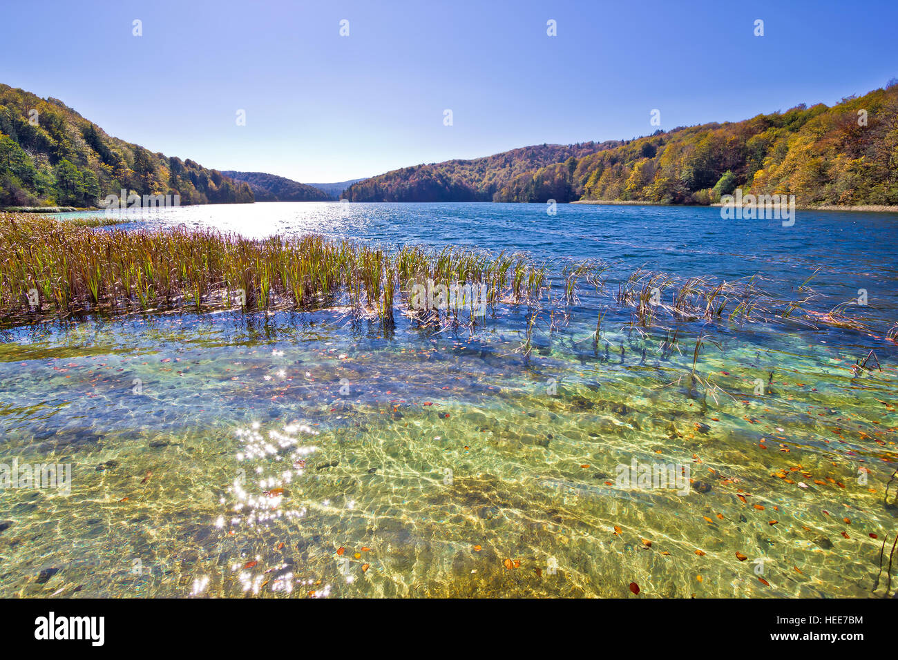 Plitvice lakes national park water paradise, Croatia Stock Photo