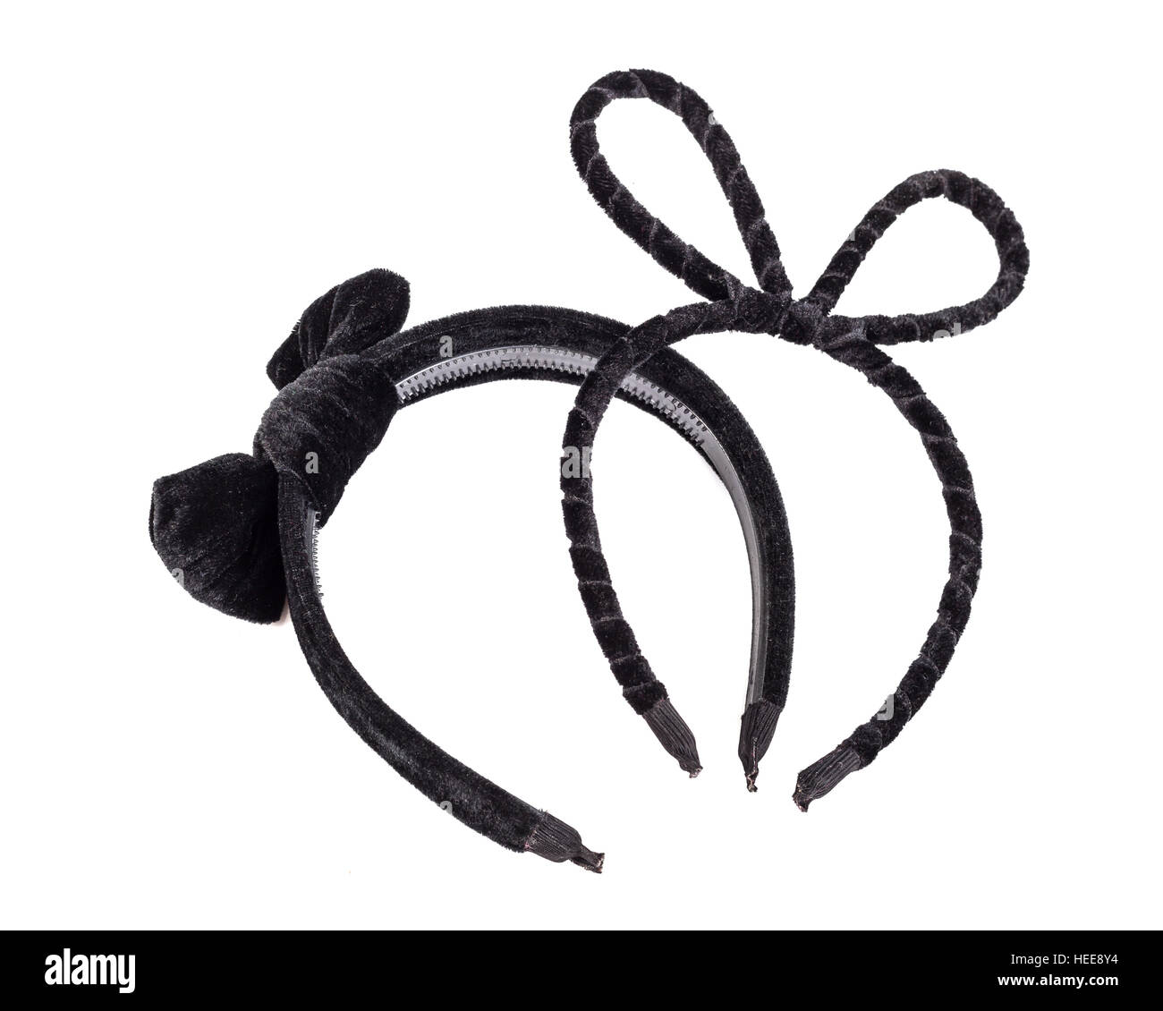 Close up black headband isolated on white background Stock Photo Alamy