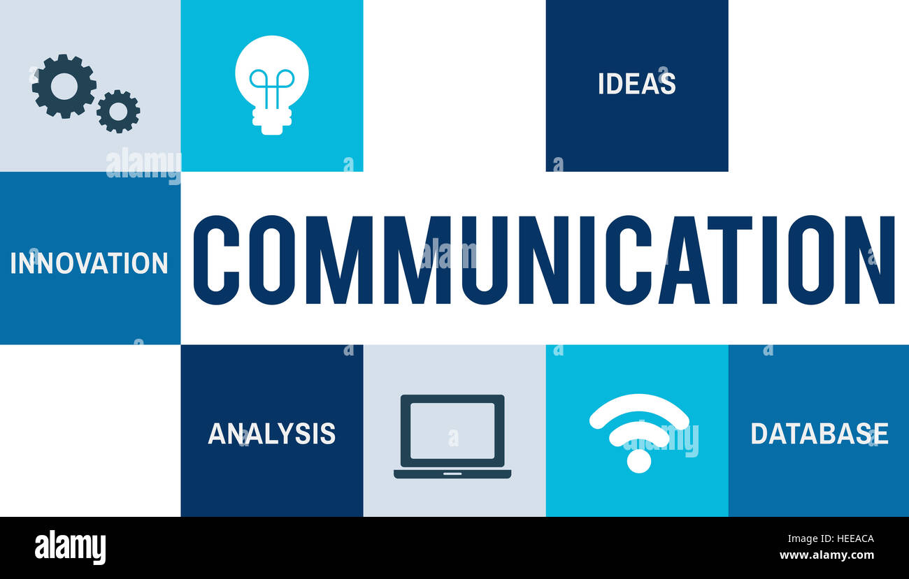 Communication Connection Idea Technology Concept Stock Photo
