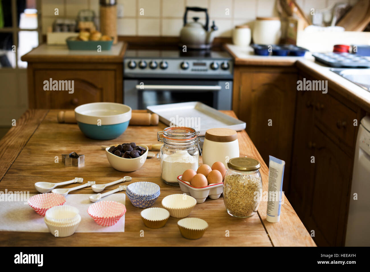 Kitchen Room Preparation Homemade Cooking Concept Stock Photo - Alamy