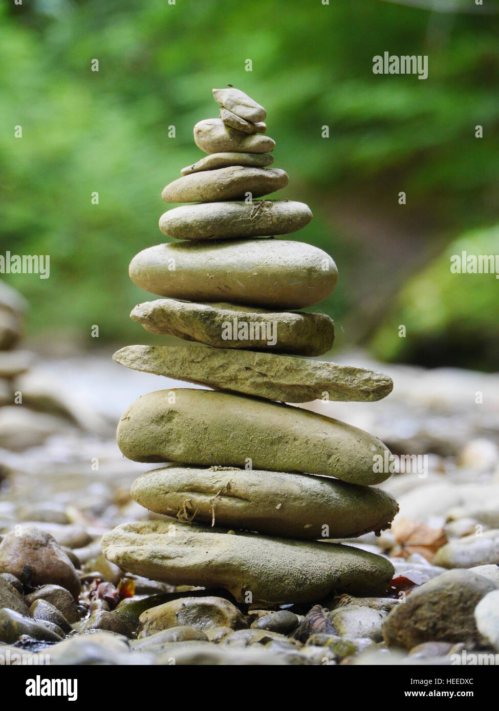 stones in balance Stock Photo