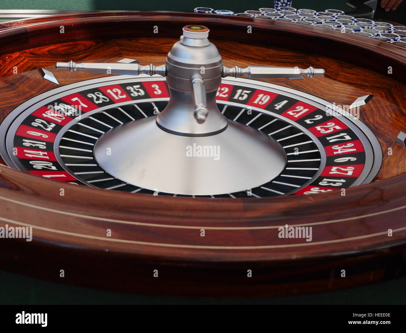 spinning roulette wheel Stock Photo Alamy