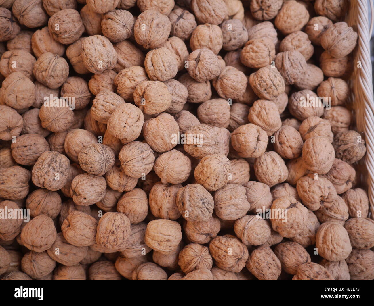 walnuts market organic Stock Photo Alamy