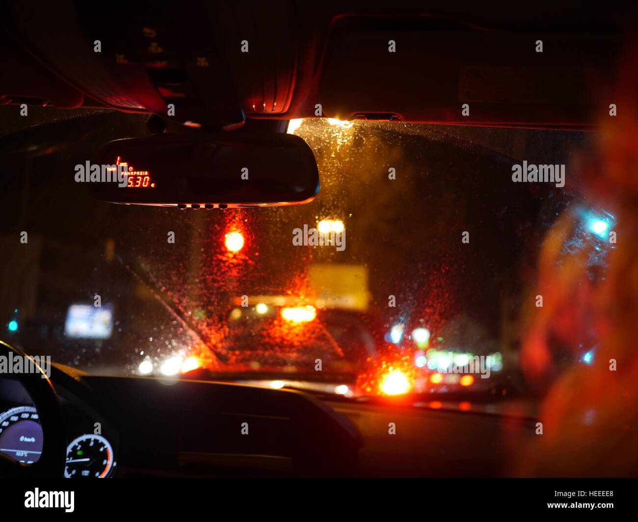 bright lights inside car Stock Photo Alamy