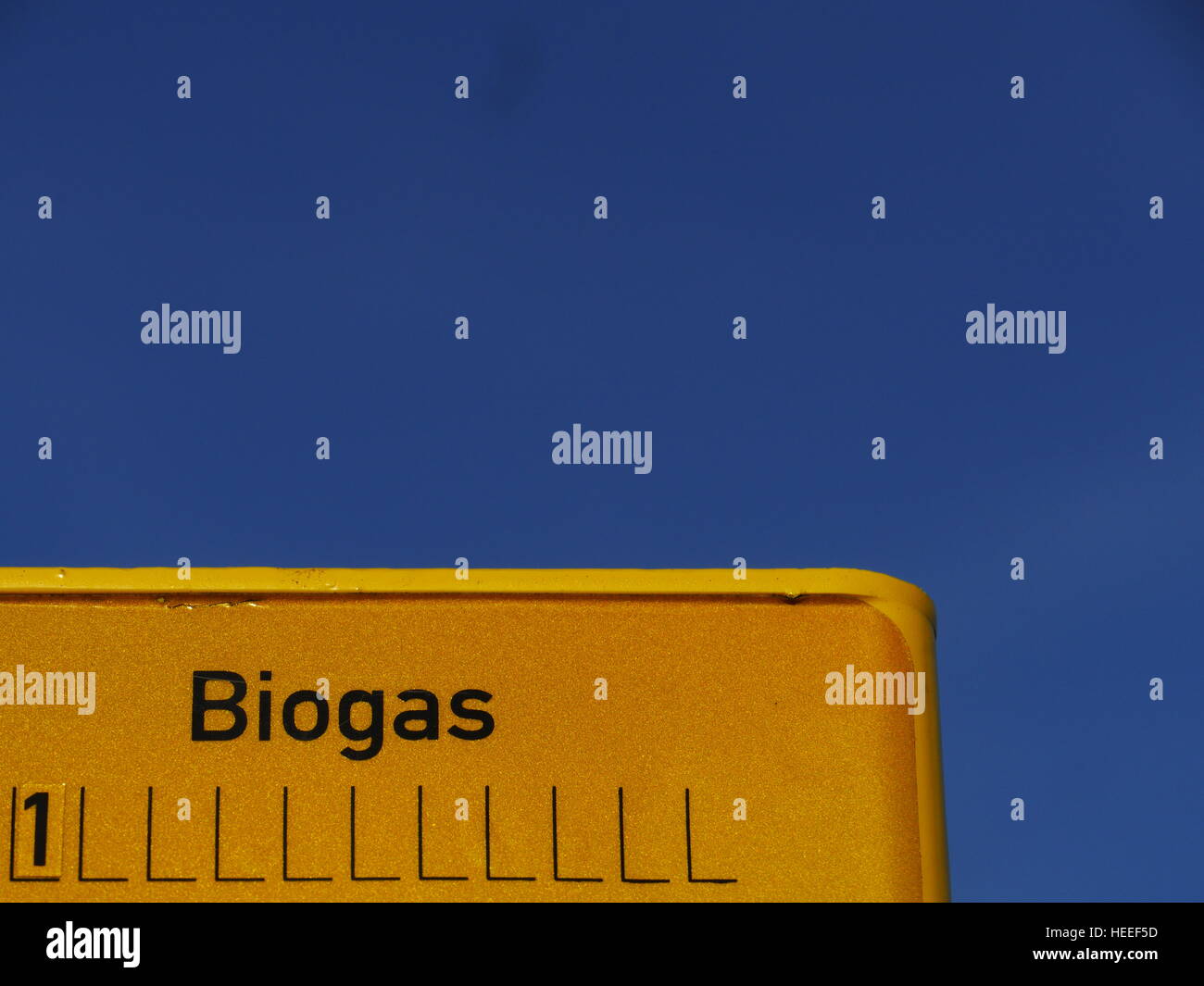 biogas sign Stock Photo