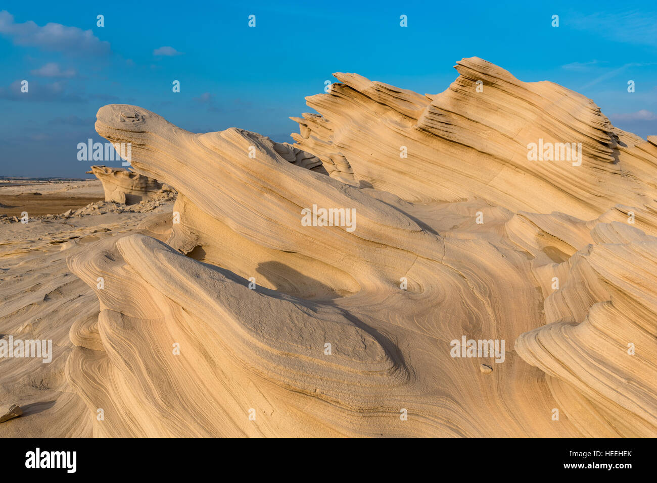 Fossil dunes, Abu Dhabi, UAE Stock Photo Alamy