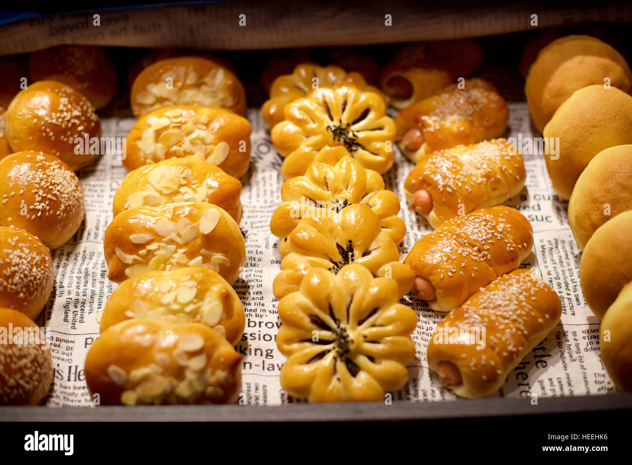 Assorted pastries buffet in restaurant Stock Photo Alamy