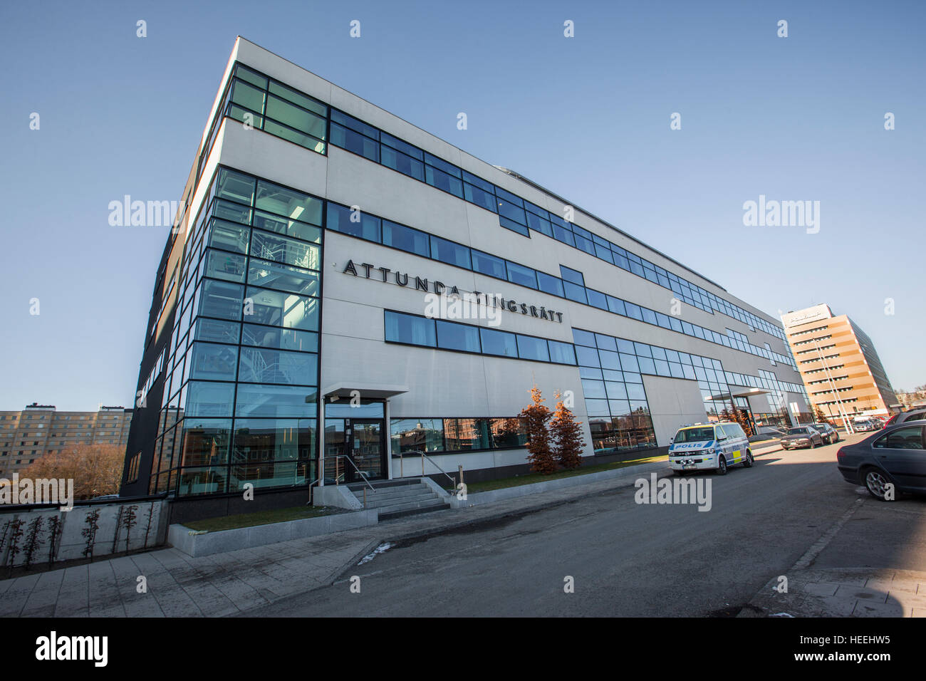 Attunda District Court in Sollentuna, Sweden. Stock Photo