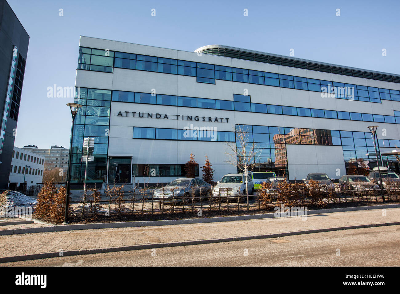 Attunda District Court in Sollentuna, Sweden. Stock Photo