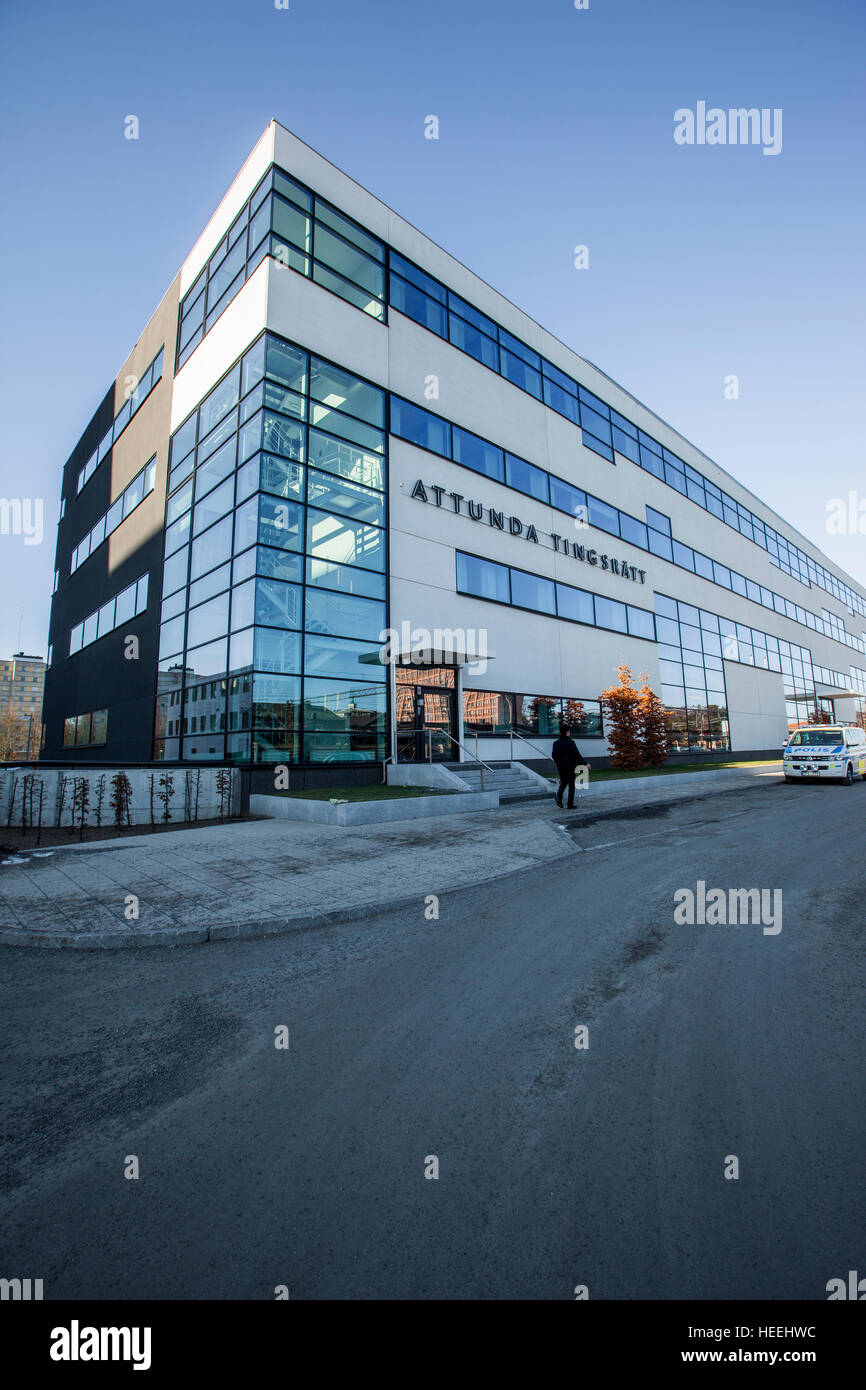 Attunda District Court in Sollentuna, Sweden. Stock Photo