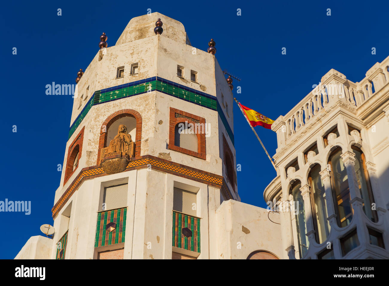 Spanish colonial architecture, Tetouan, Morocco Stock Photo