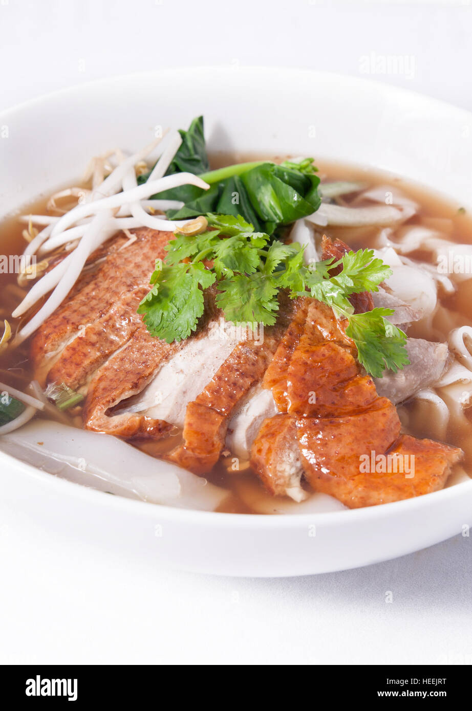 Roast duck noodle Stock Photo Alamy