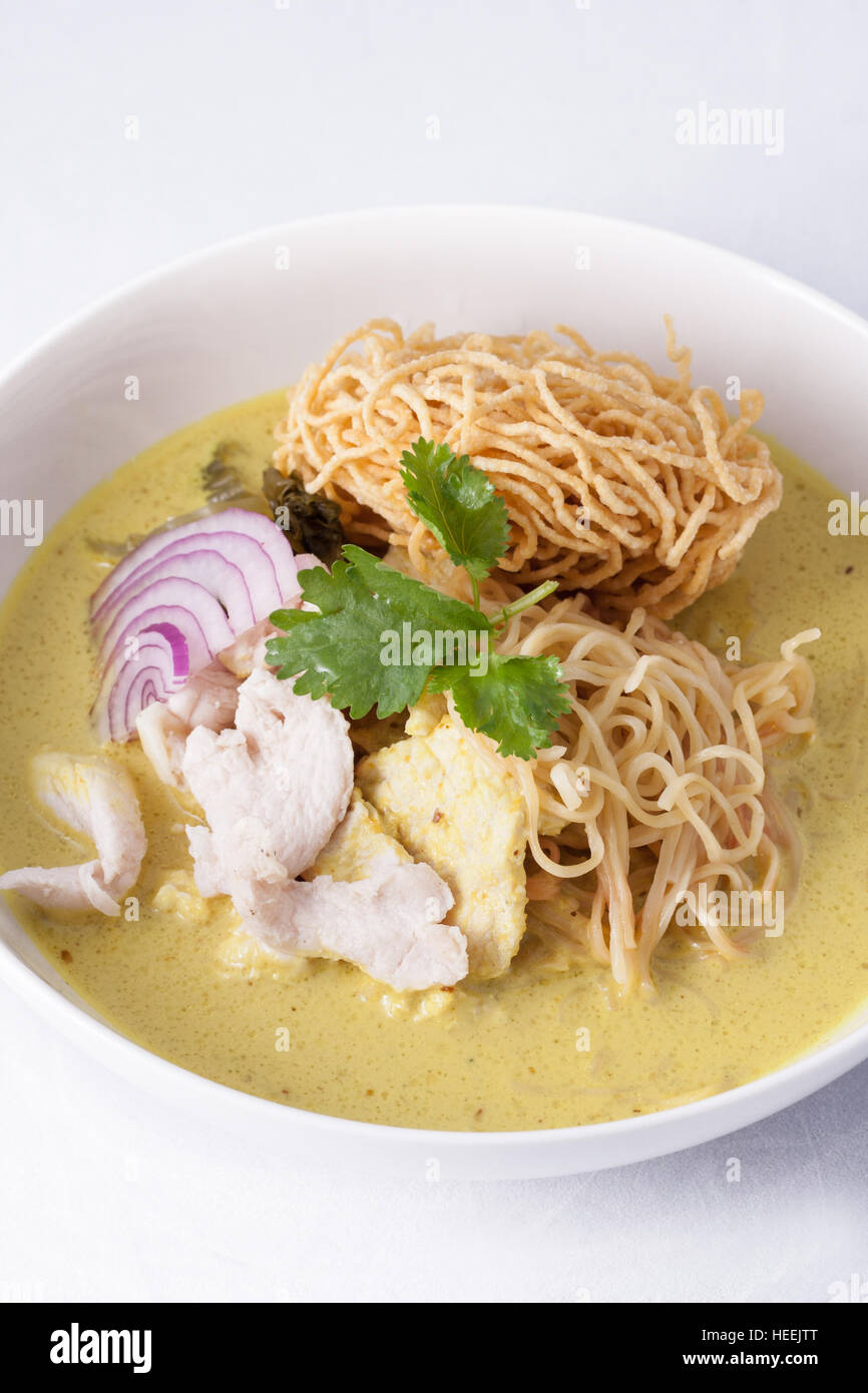 Chiang Mai curry noodle soup Stock Photo Alamy