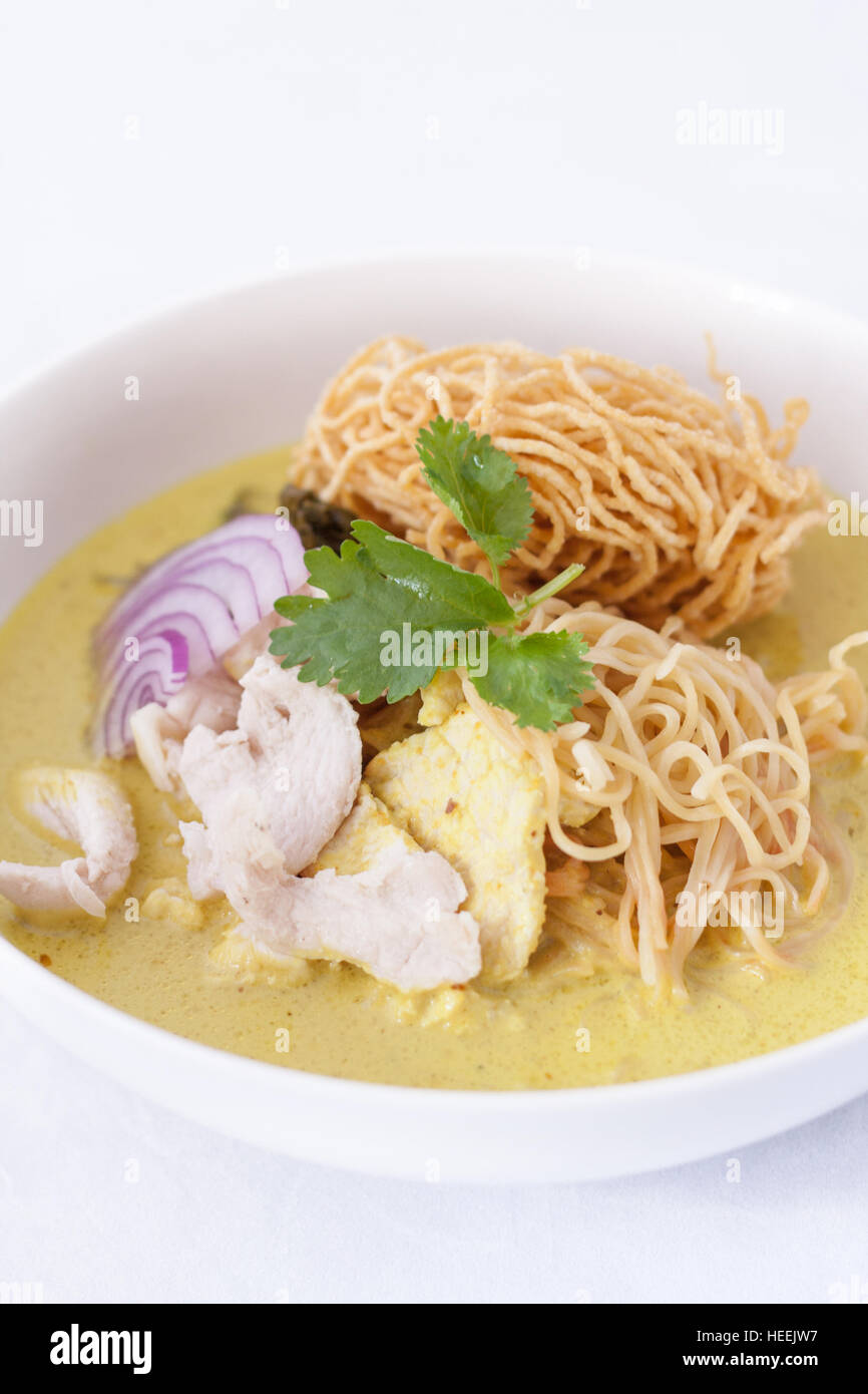Chiang Mai noodle soup Stock Photo Alamy