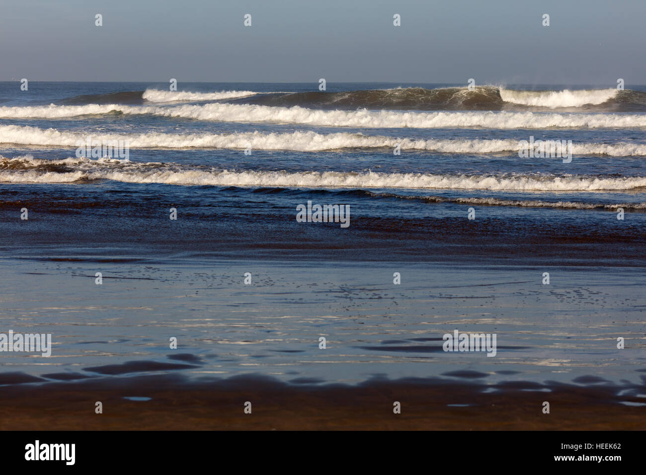 Atlantic ocean beach, Casablanca, Morocco Stock Photo