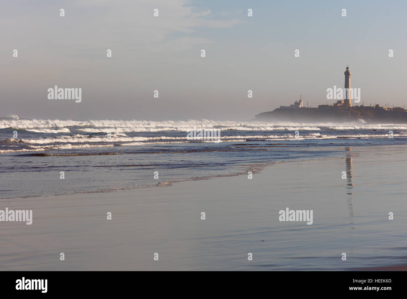 Atlantic ocean beach, Casablanca, Morocco Stock Photo