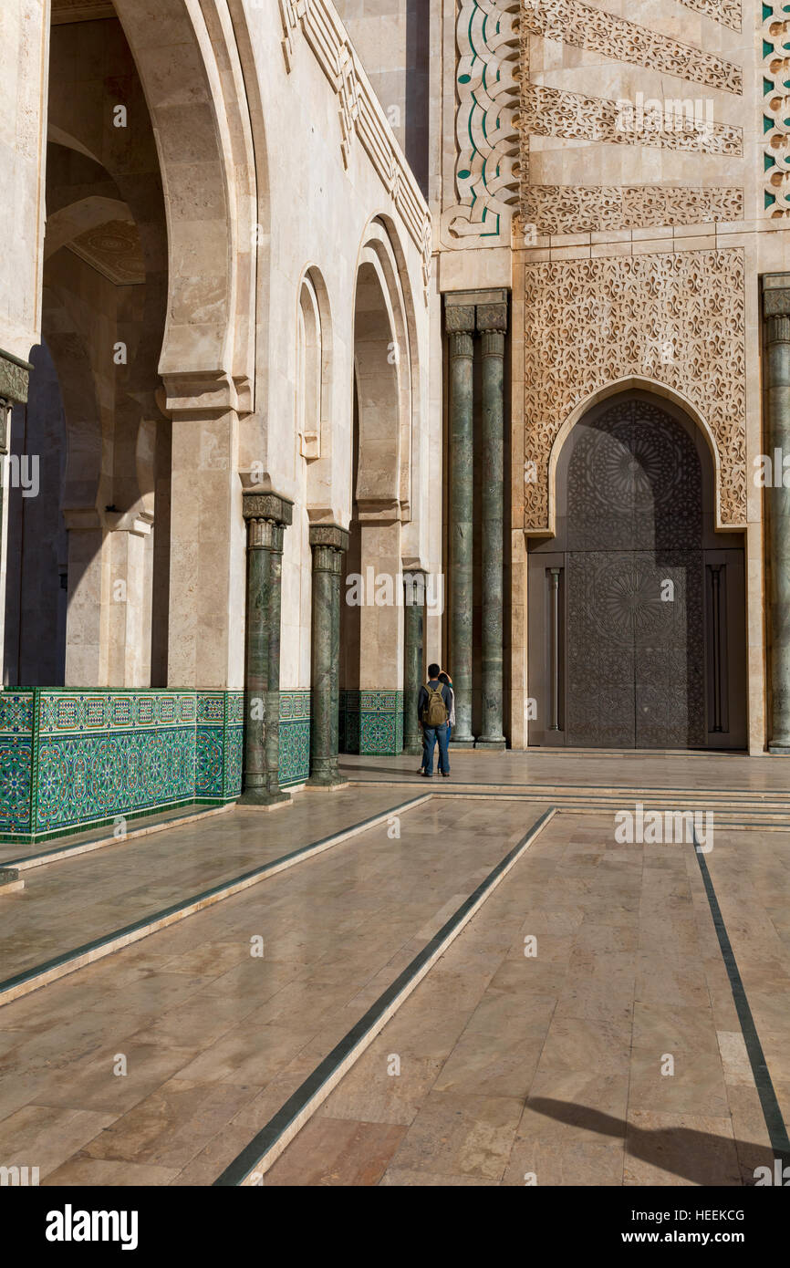 Hassan II mosque (1986-1993), Casablanca, Morocco Stock Photo