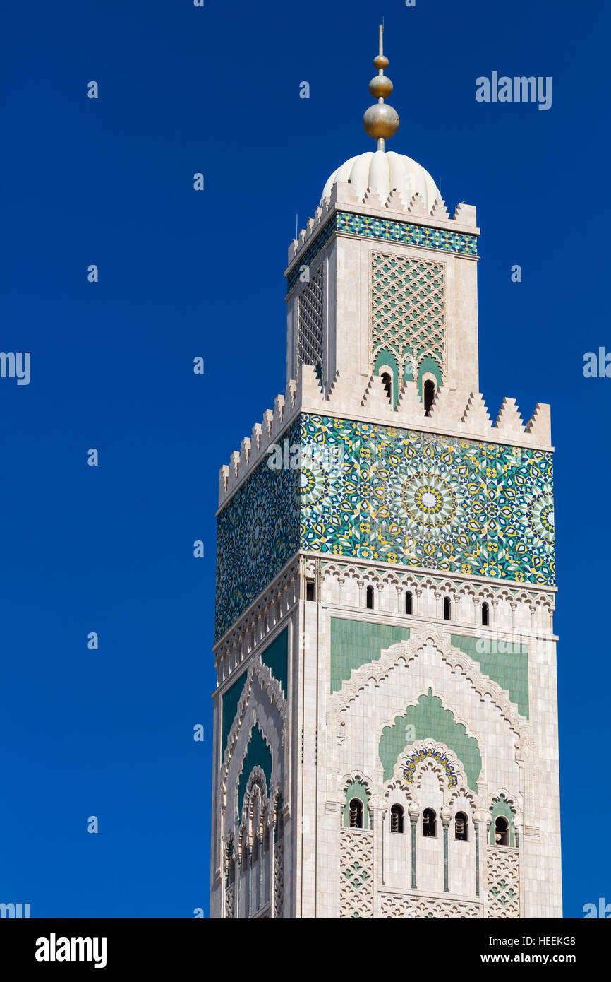 Hassan II mosque (1986-1993), Casablanca, Morocco Stock Photo