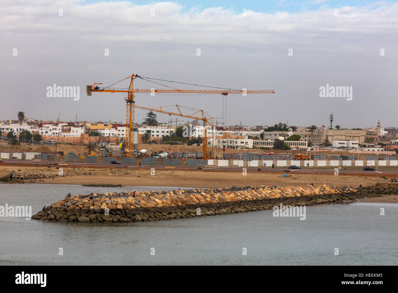 Atlantic ocean coast, Rabat, Morocco Stock Photo