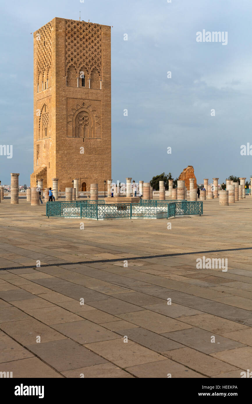 Hassan tower (12th century), Rabat, Morocco Stock Photo
