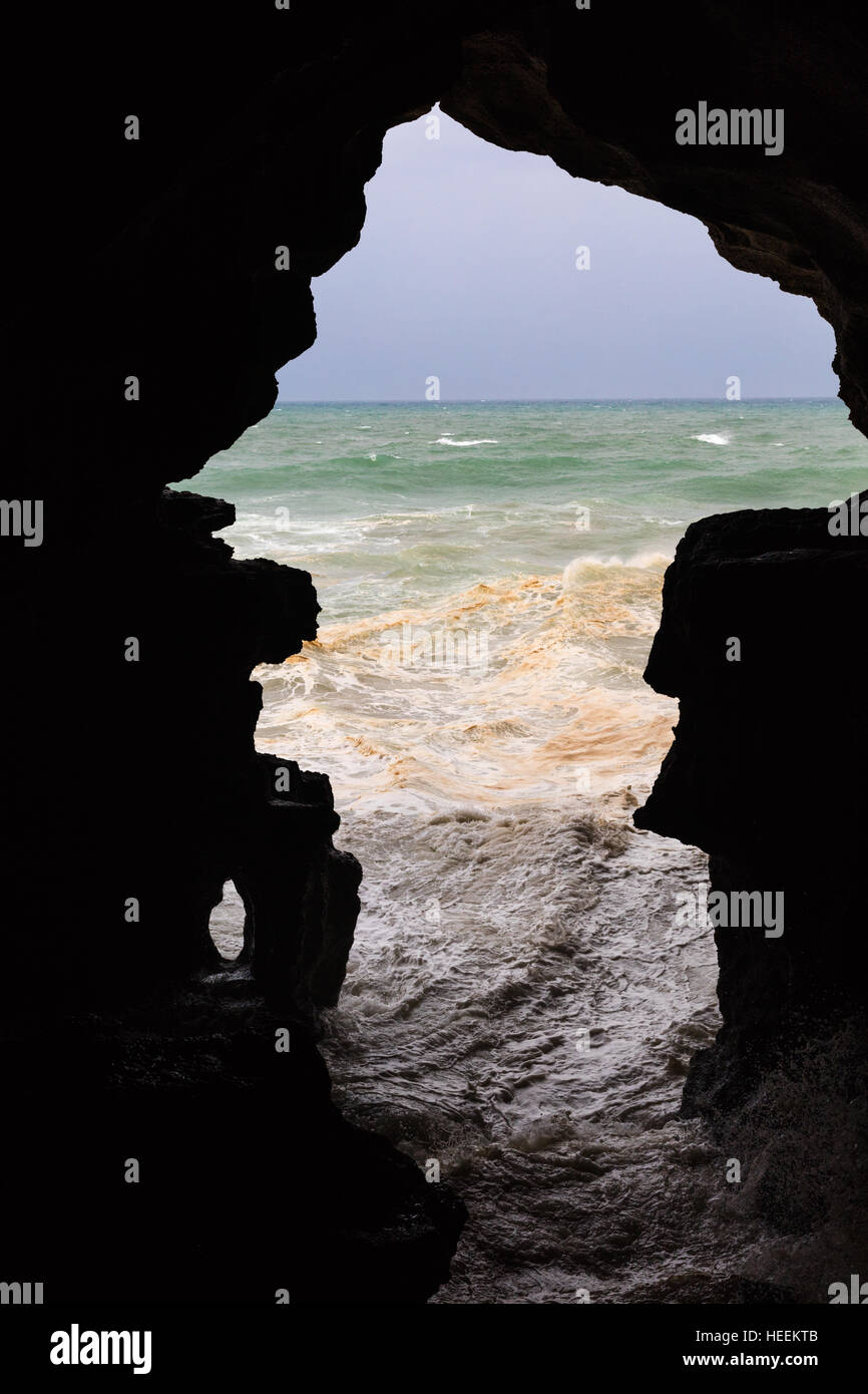Hercules Grotto near Tangier, Morocco Stock Photo