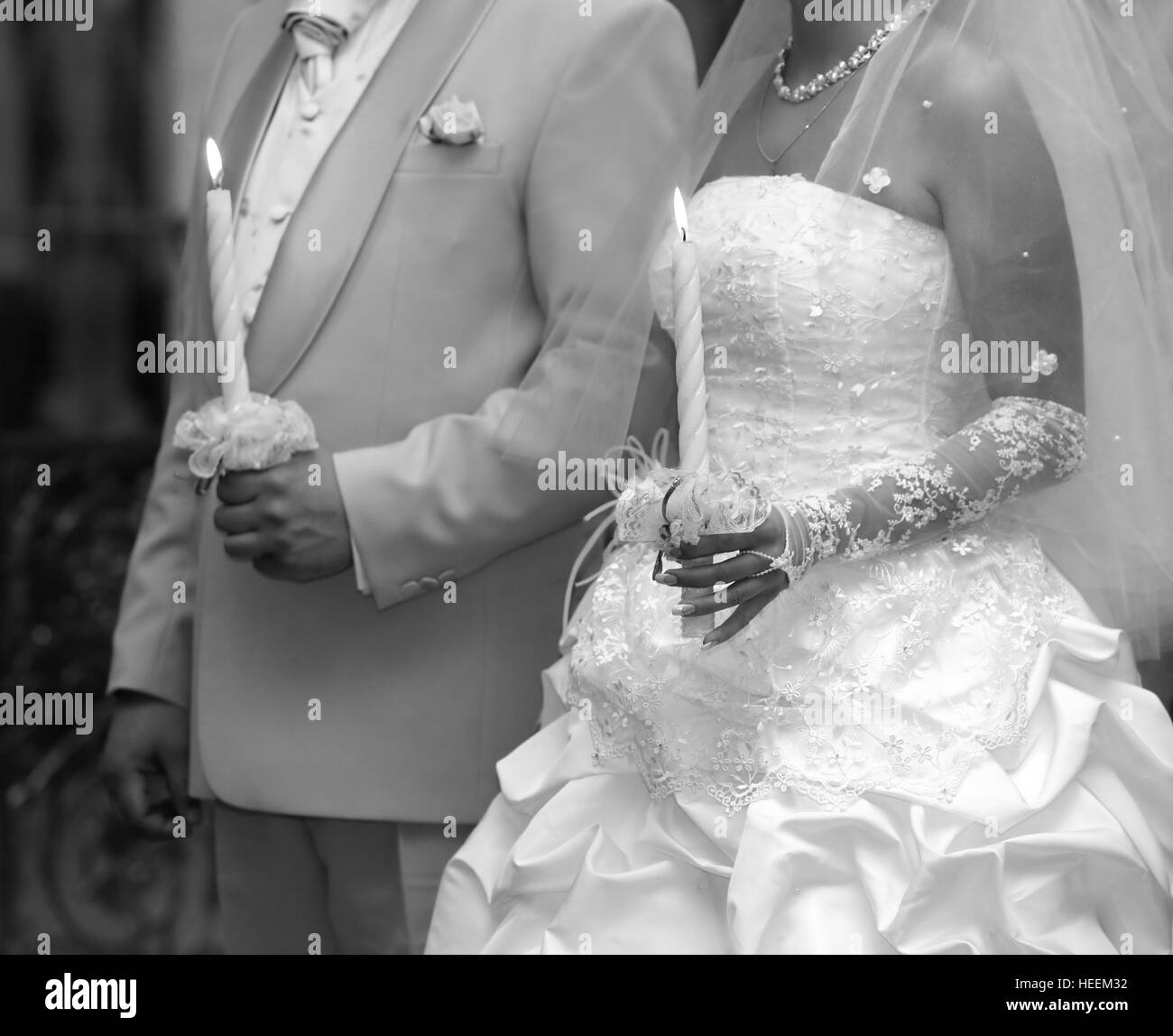 Wedding Ceremony in Church Stock Photo Alamy