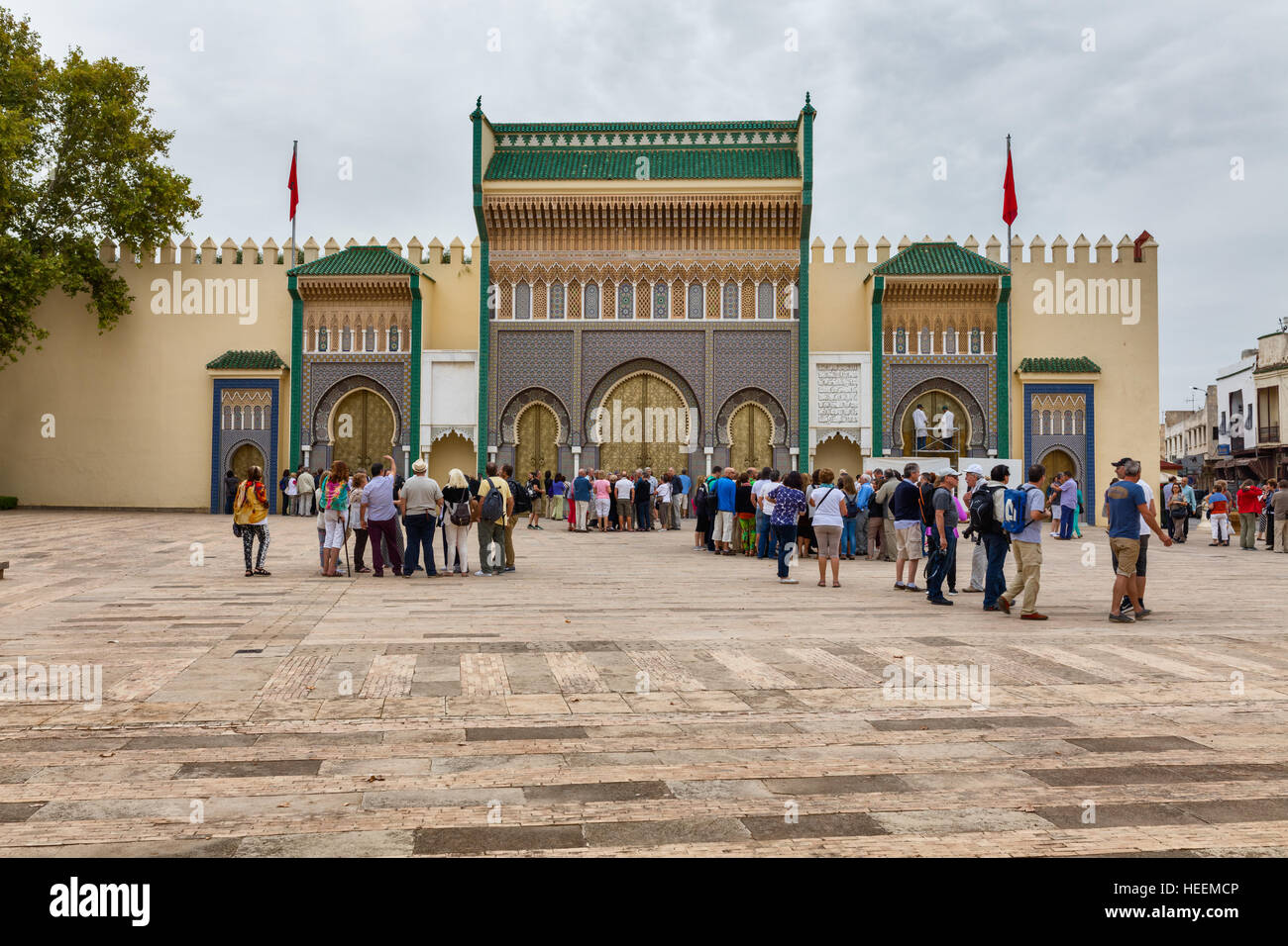Dar el Makhzen, Royal palace gates, Fes, Morocco Stock Photo