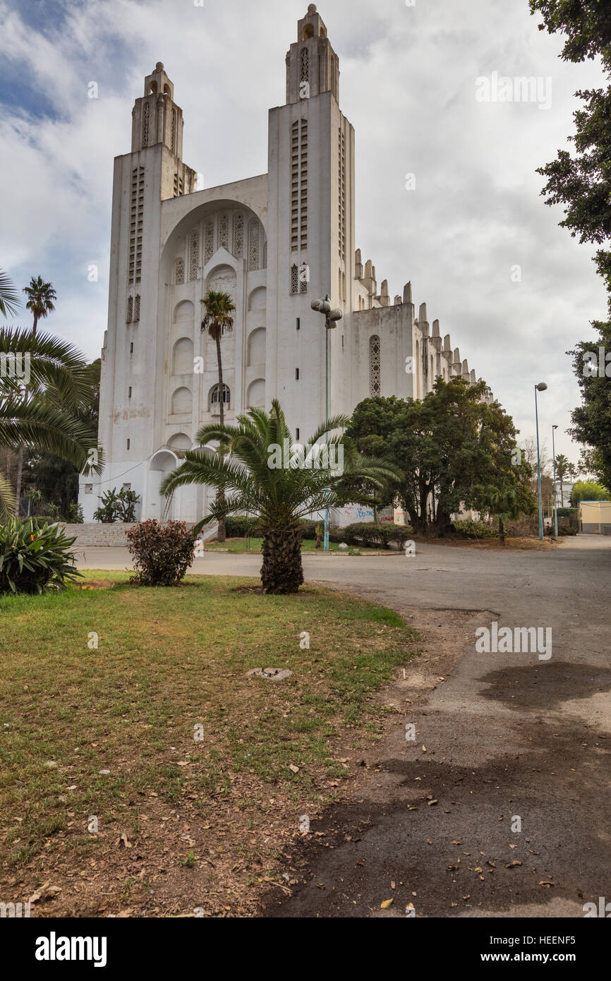 Former Sacre-Coeur cathedral (1930-1952), Casablanca, Morocco Stock Photo