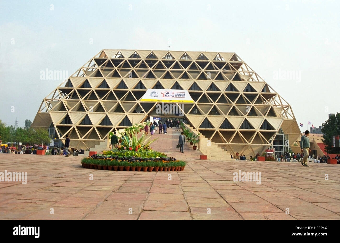 Automobile Exhibition,  Pragati Maidan, Exhibition center, New Delhi, India Stock Photo