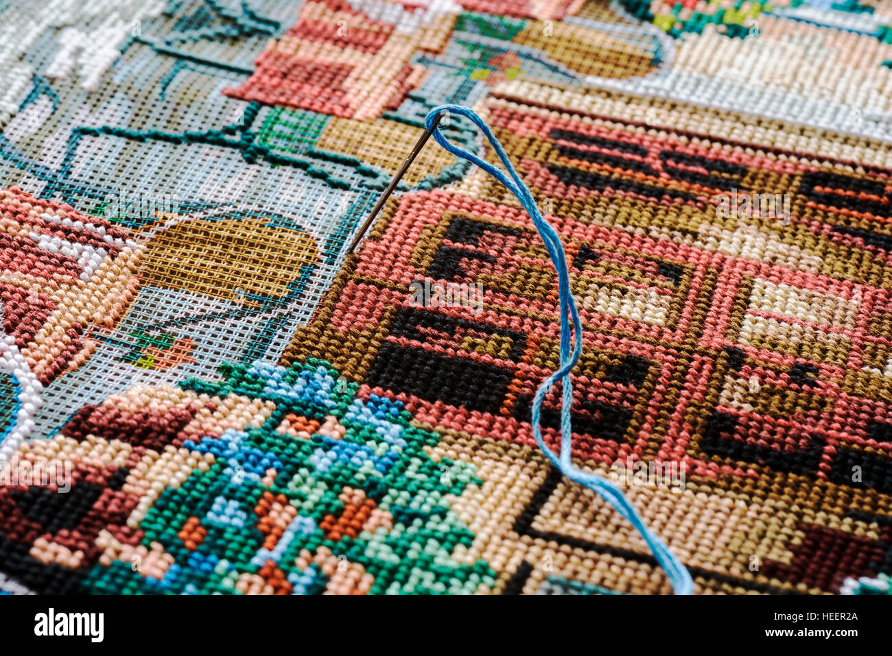 Needle work tapestry hires stock photography and images Alamy
