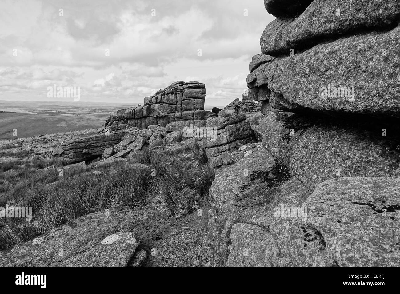 Great Mis Tor Dartmoor Stock Photo Alamy
