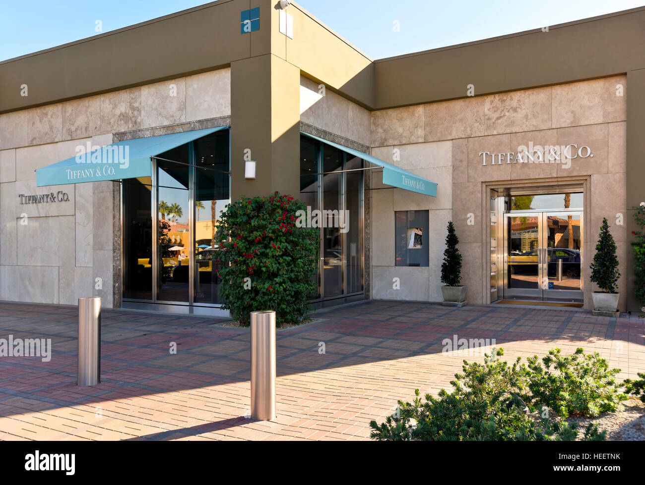 Tiffany & Co. on El Paseo Drive in Palm Desert California Stock Photo