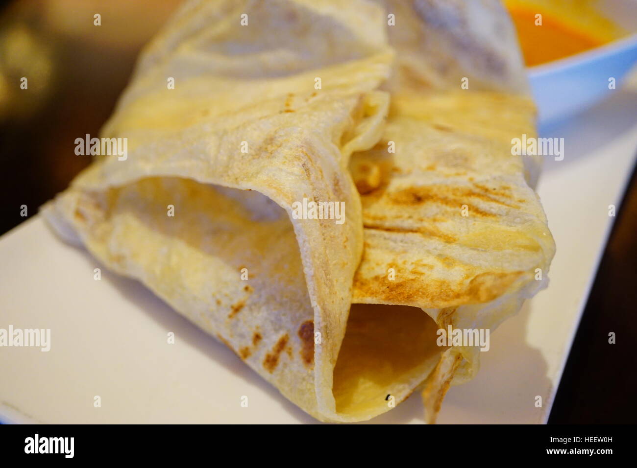 Layered paratha flatbread called Roti Canai in Malaysia Stock Photo - Alamy