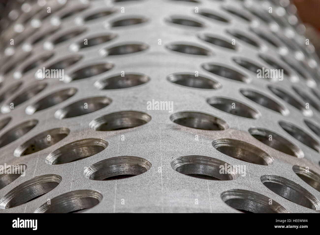 Metal tunnel detail Stock Photo